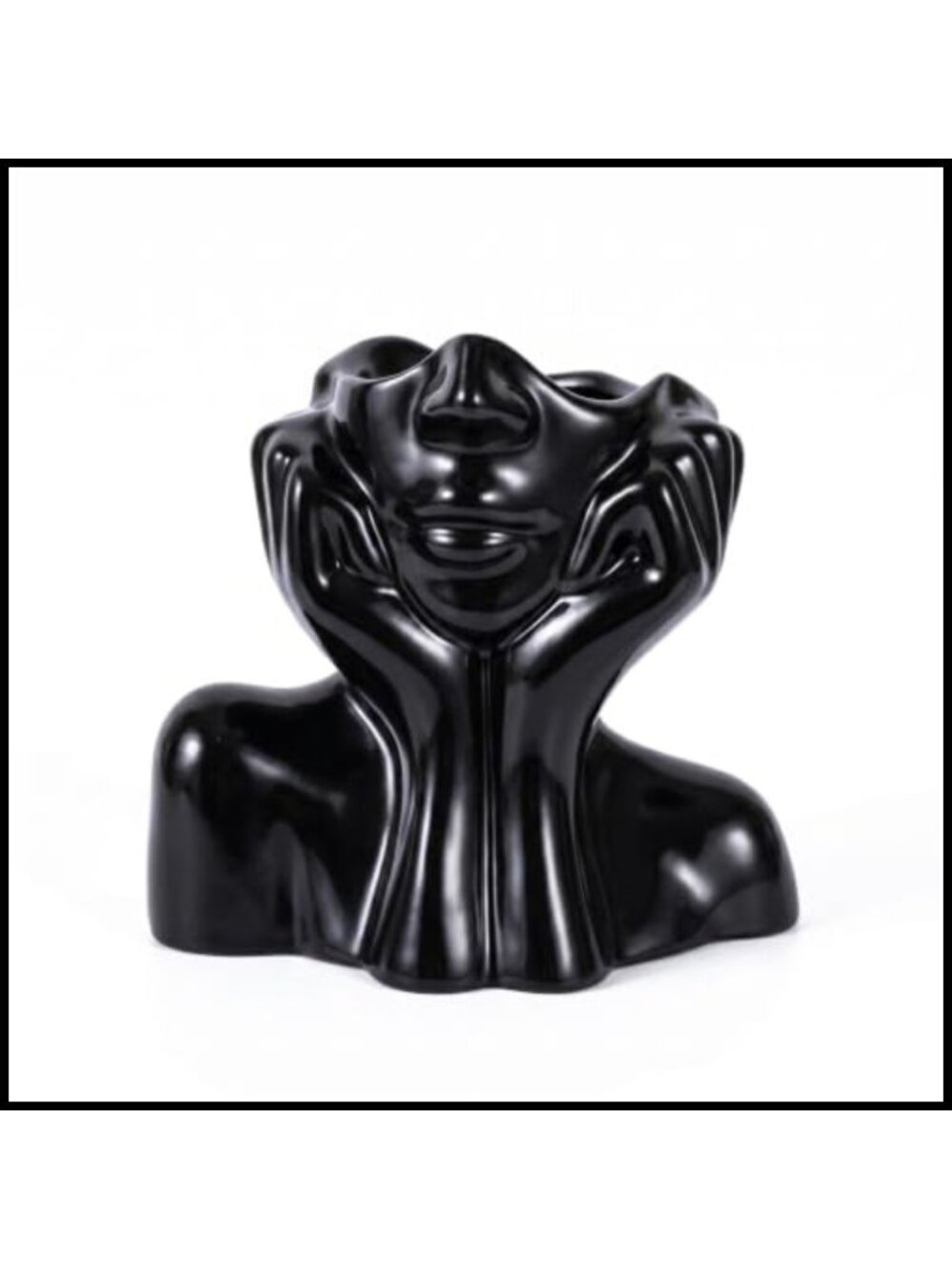 Abstract Face Sculpture Resin Bust Statue Desk Decor